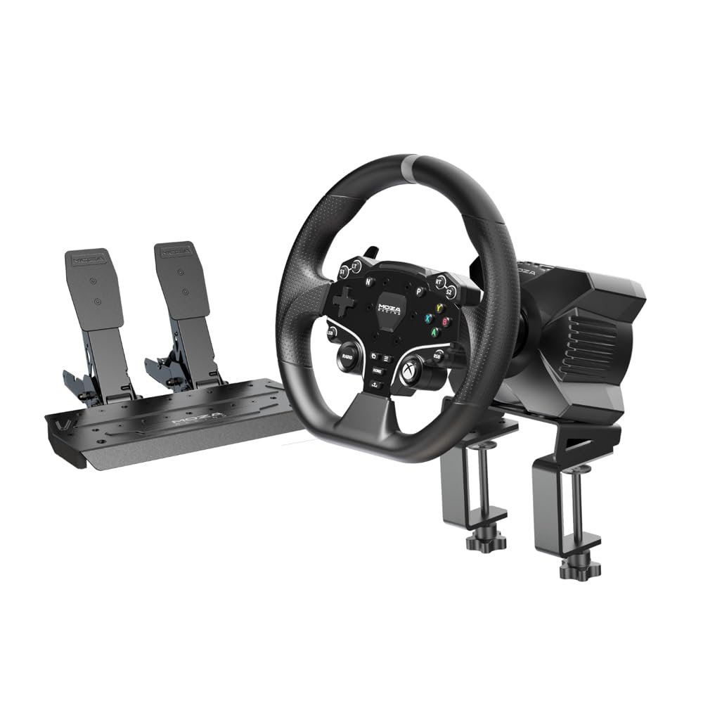 Moza R3 (3.9 Nm) | Volante Direct Drive + Pedales
