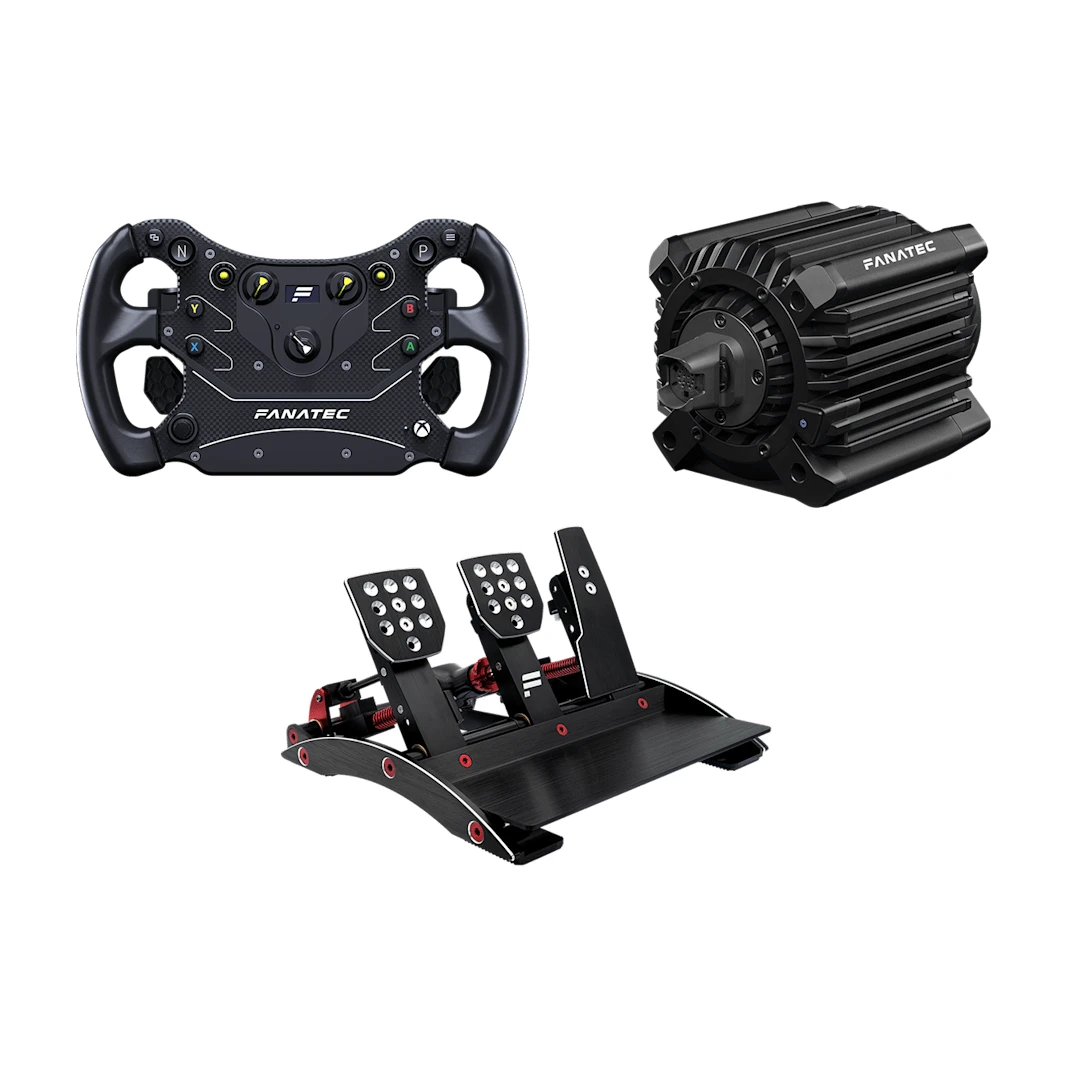 Fanatec ClubSport DD + GT3 Bundle (18 Nm) | Volante Direct Drive + Pedales