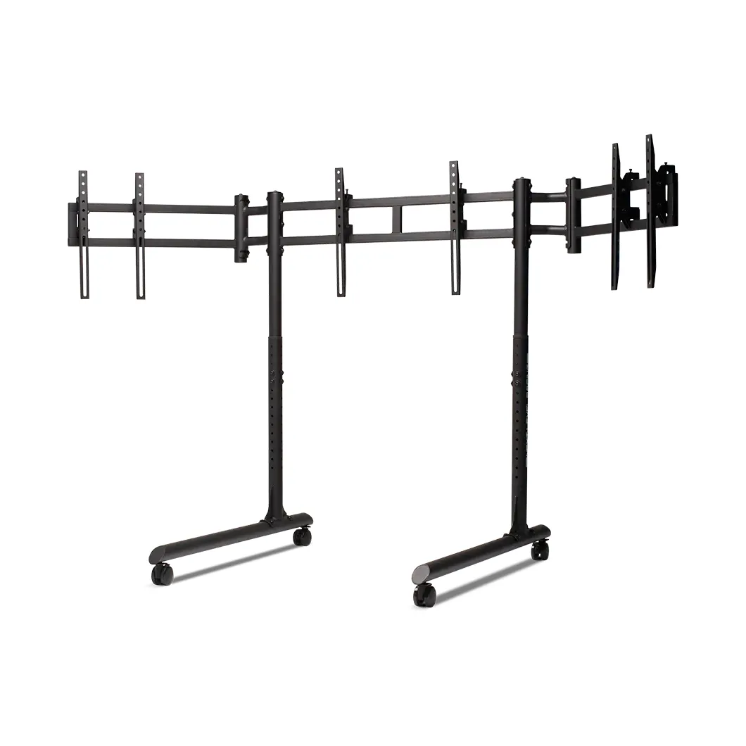 Next Level Racing Round Tube Triple Monitor Stand | Soporte de Pantalla